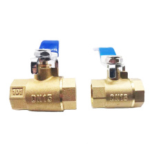 brass pull handle manual 2 pcs NPT BSP male thread straight  ball valves